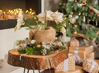 Bouquet de fleurs pour Noel